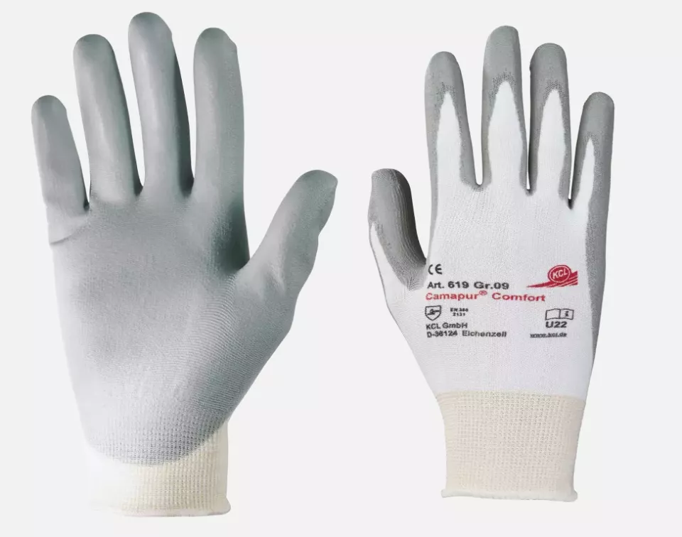 Honeywell 800619, Camapur Comfort 619 PU, knitted waistband, partial width, 22-26cm, white/grey, image 1, gallery thumbnail