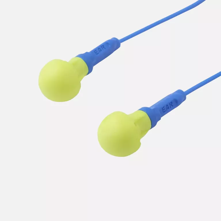 3M 740064, EX01020 E-A-R Push-In, Corded, Poly Bag, SNR = 38 dB Popular Earplug with Stem, image 1