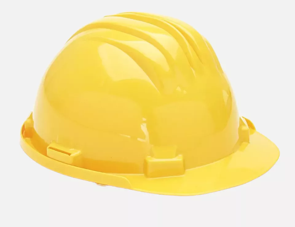 CADI 16659, 5-RS Safety Helmet to EN 397 Yellow 6-Point Harness, image 1, gallery thumbnail
