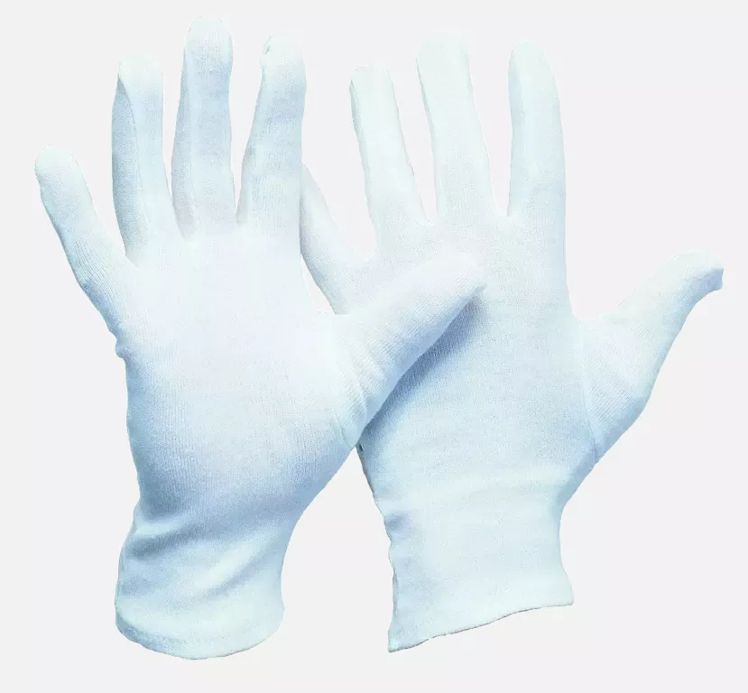 Richard Leipold 1191, Cotton Jersey Glove White Bleached Ladies' Size, image 1