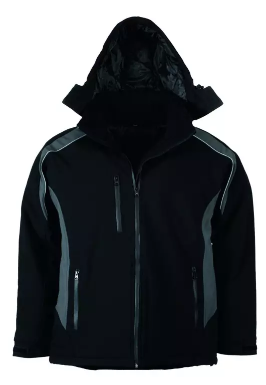 Richard Leipold 490620, LeiKaTex Softshell Winter Jacket Onyx Black Grey