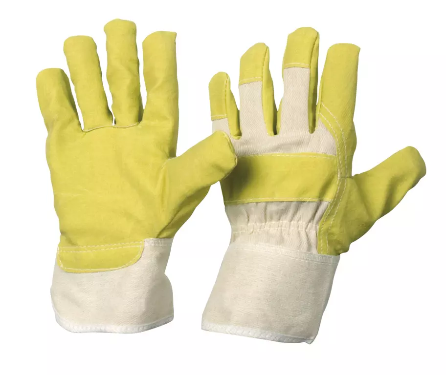 Richard Leipold 1510, Vinyl Glove Size 10 Yellow Cuff, image 1