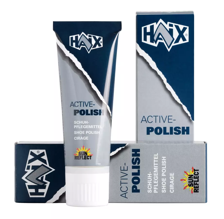 HAIX 860060, Black Shoe Polish Care for Smooth Leather Shoes with Membrane, image 1, gallery thumbnail