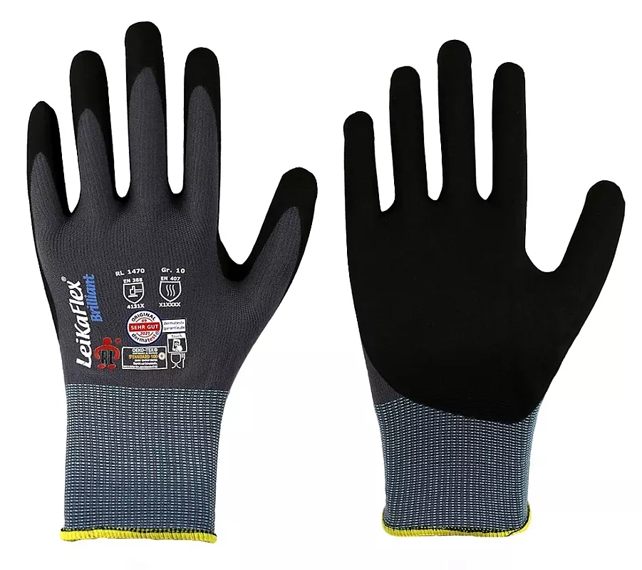 Richard Leipold 1470, LeiKaFlex Brilliant 15gg Fine Knit Glove NFT Coating with Touch Function, image 1