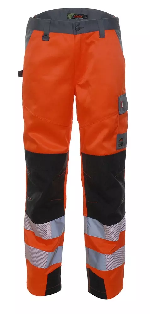 Richard Leipold 106246, LeiKaTex BRIGHT LINE Bundhose EN ISO 20471 Klasse 2 warnorangegrau