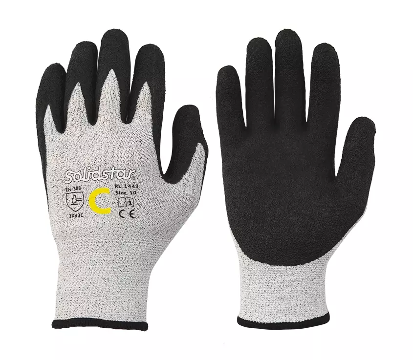 Richard Leipold 1443, Solidstar Cut Resistant Glove Latex Coating Level C, image 1