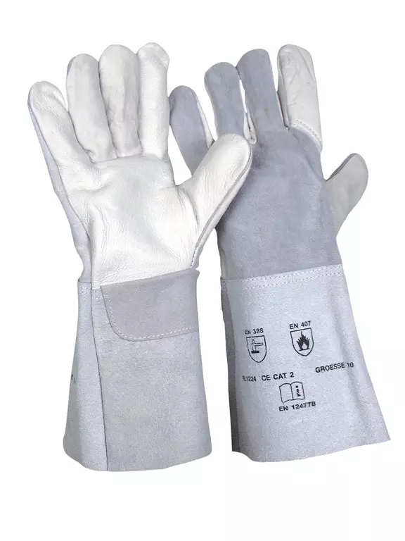 Richard Leipold 101224, 5-Finger Combined Welding Glove 35cm EN 12477 Type A, image 1, gallery thumbnail