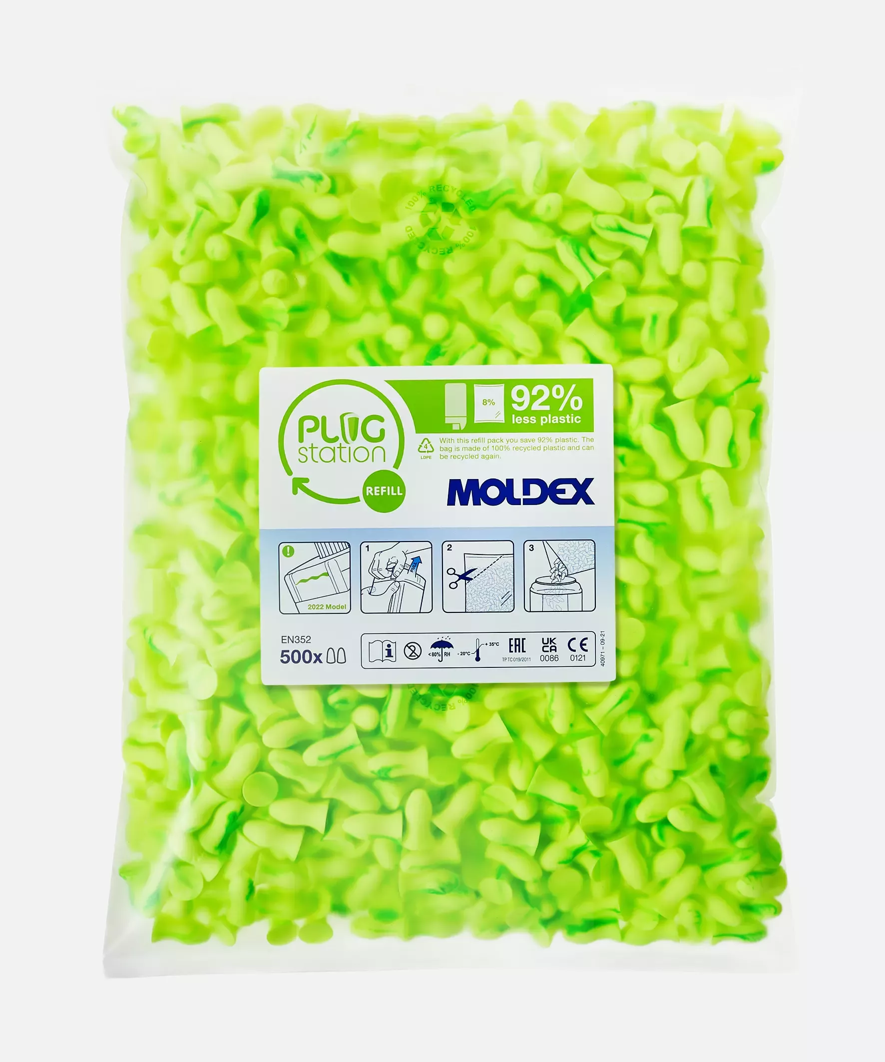 Moldex 827460, Earplugs - Contours PS - Refill Pack, image 1