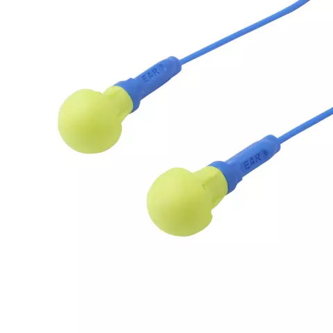 3M EX01020 E-A-R Push-In, Corded, Poly Bag, SNR = 38 dB Popular Earplug with Stem
