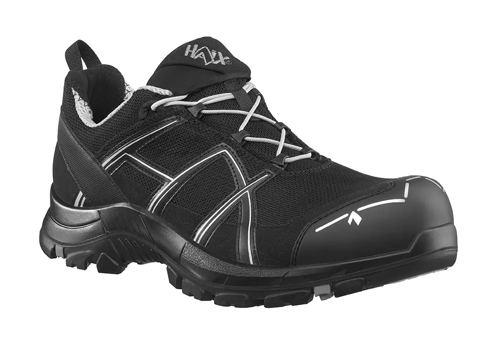 HAIX 861003-14-5-50, BLACK EAGLE Safety 41.1 OW BLACK/SILVER S1P Safety Shoe, Size 14.5 / 50