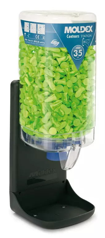 Moldex 827450, Contours Disposable Earplugs in Station, Large SNR 35 dB