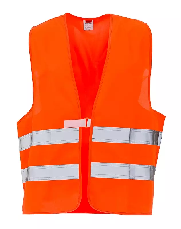 Richard Leipold 503599, LeiKaTex Hi-Vis Vest 100% Polyester EN ISO 20471 - Class 2 Hi-Vis Orange
