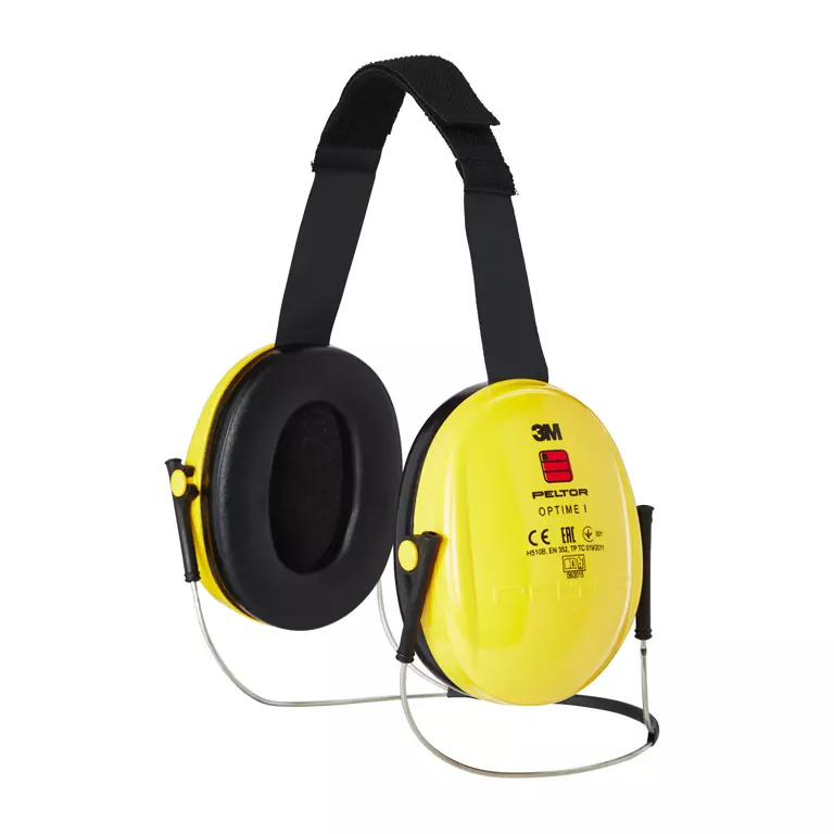 3M 750011, H510B Optime I Behind-The-Neck Band, Yellow, Ear Muff Hearing Protector SNR = 26 dB