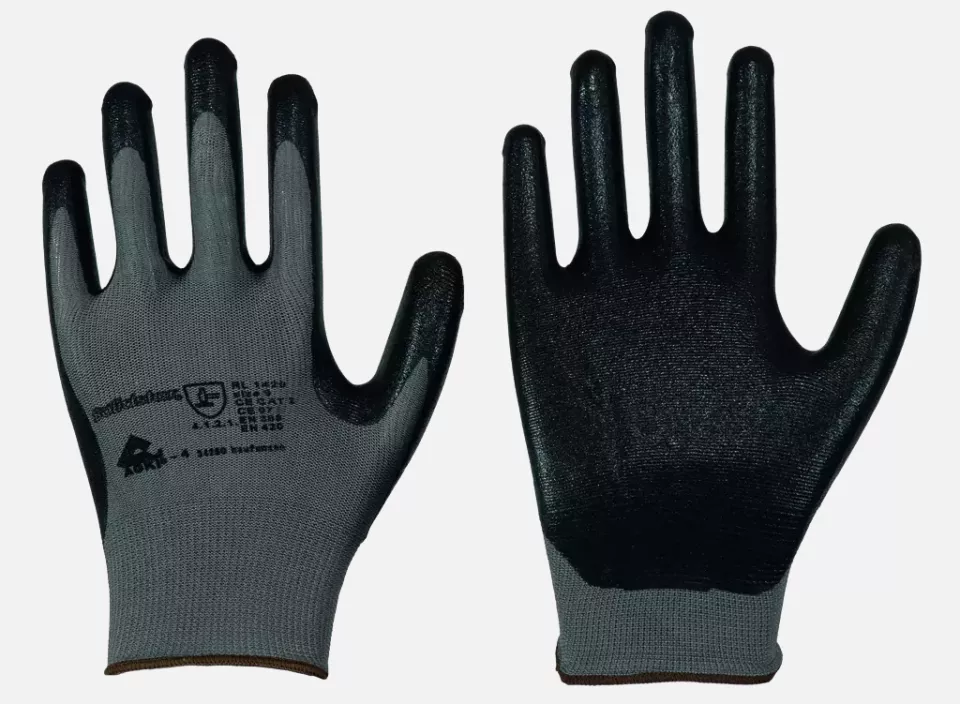Richard Leipold 1429, Solidstar Nylon Fine Knit Glove Nitrile Foam Coating, image 1, gallery thumbnail