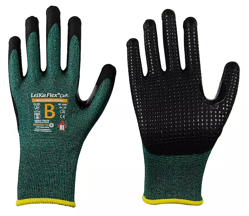 Richard Leipold 1667, LeiKaFlex CUT Dotted Cut Protection Glove Cut-Level 3 with Touch Function, image 1