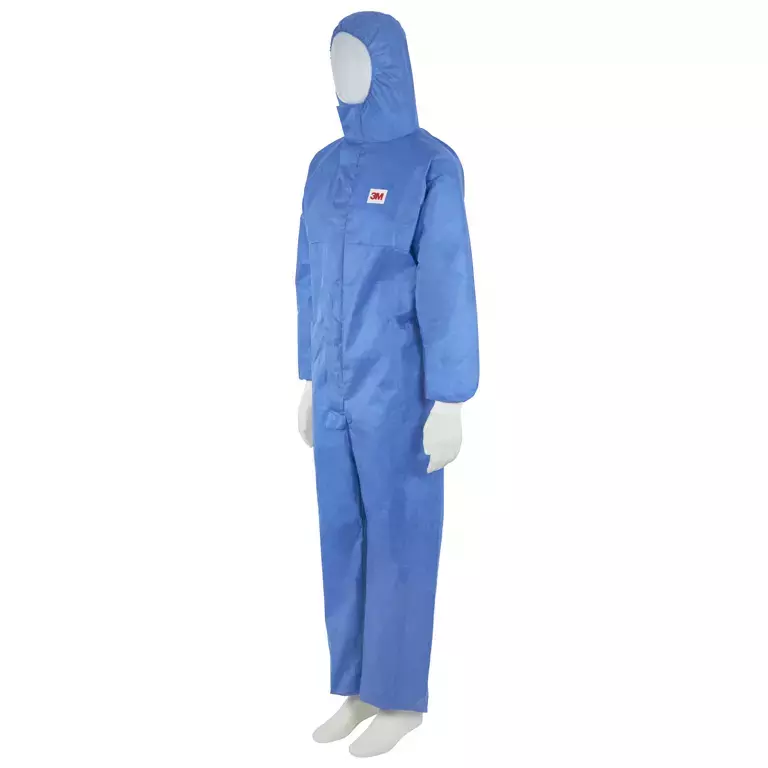 3M 900017, 4532 Protective suit size L blue with light blue back panel type 5/6