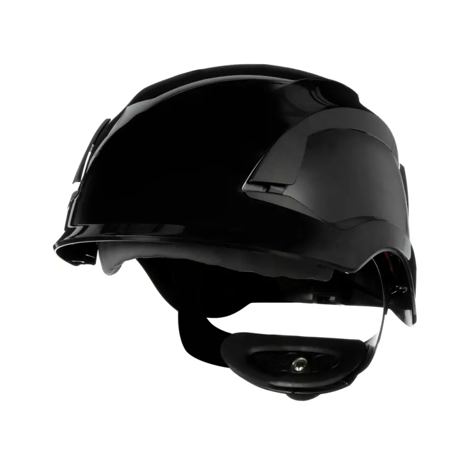 3M 780381, SecureFit Black Safety Helmet X5512NVE-CE-4 Non-Vented CE 4-Point Ratchet, image 1, gallery thumbnail
