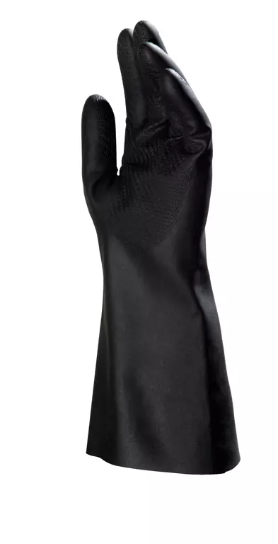 MAPA 810650, BUTOFLEX 650 Butyl/Cotton Knit, Straight Gauntlet, Textured, 35cm, Black, image 1