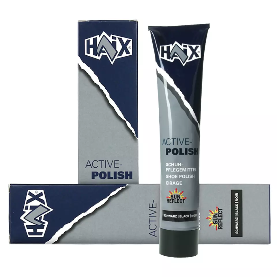 HAIX 860061, Black Shoe Polish 200 ml Care for Smooth Leather Shoes with Membrane, image 1, gallery thumbnail