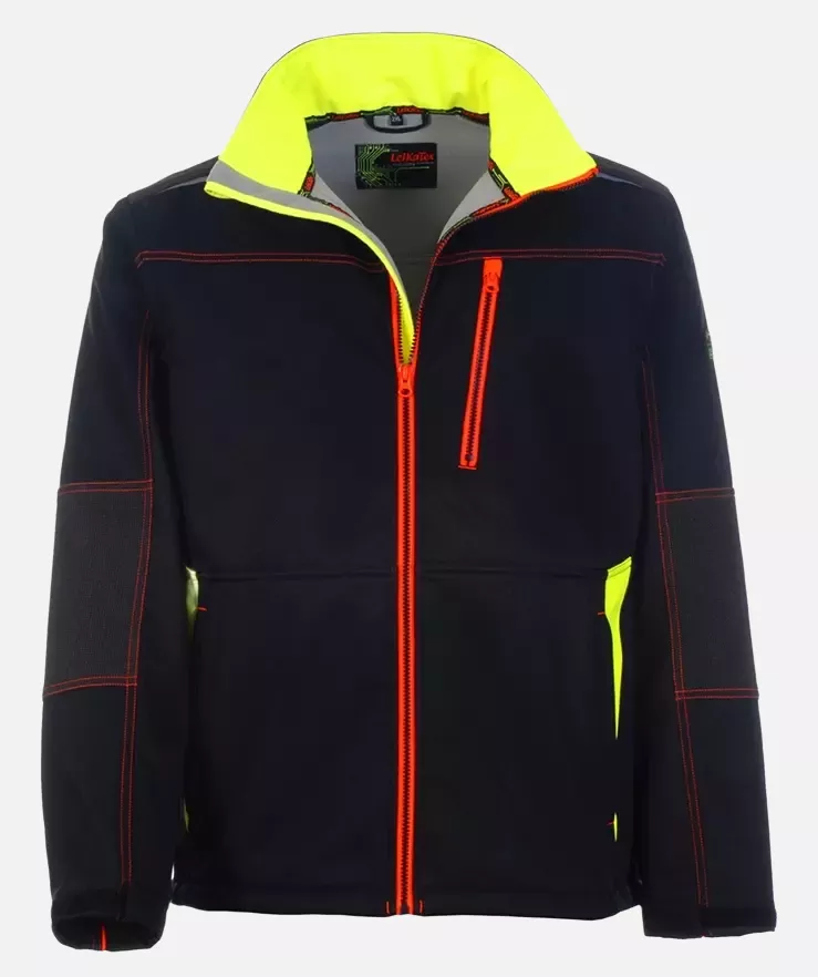 Richard Leipold 490100, LeiKaTex BLACK LINE Softshell Jacket Professional Workwear, image 1