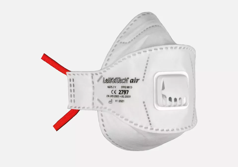 Richard Leipold 6675, Fold Flat Mask FFP3 NR D with Valve LeiKaTech-Air, image 1, gallery thumbnail