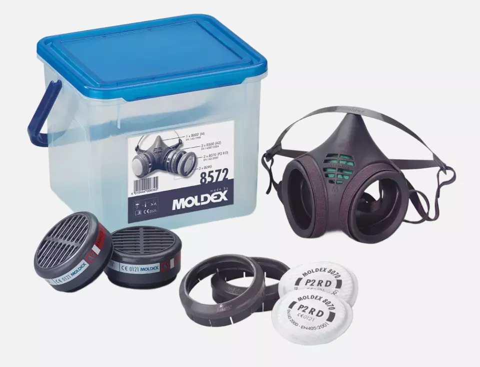 Moldex 828572, Respiratory Protection Box A2 P2 R D Size M, Series 8000, Organic Gases and Particles, image 1, gallery thumbnail