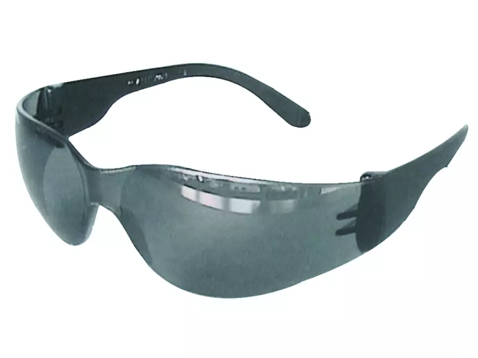 Richard Leipold 6695, Modern Black Universal Safety Glasses, Smoke Gray Lens with UV Protection, image 1, gallery thumbnail