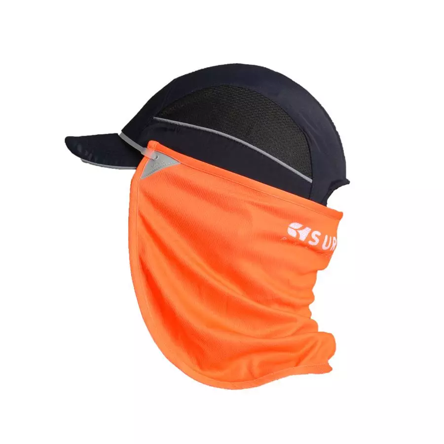 Surflex COOLNES, ANTI-UV 50+ neck protector, Helmet and cap, Orange, Reflective, image 1, gallery thumbnail