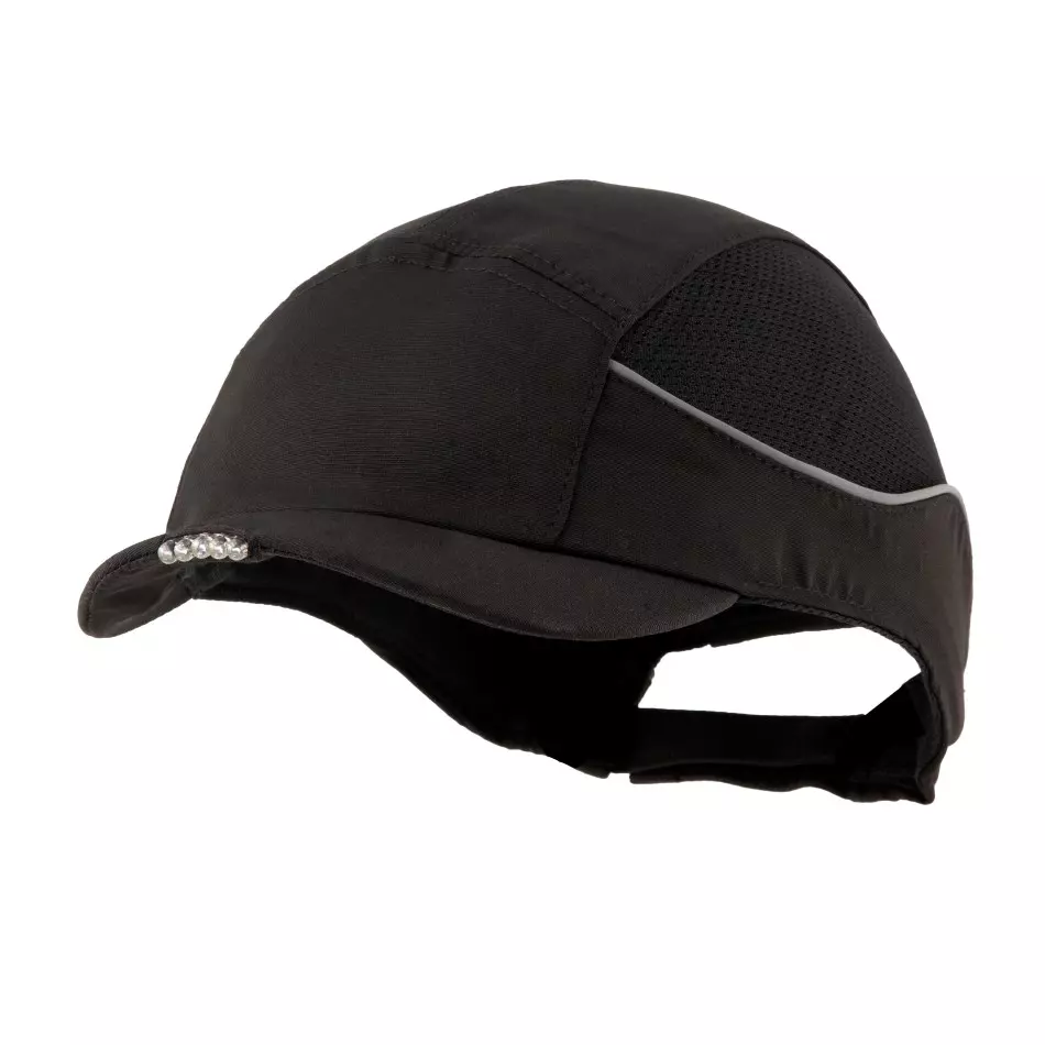 Surflex AIRC01V03LED, AIR+ LED anti-shock cap, Short visor 3 cm, Black