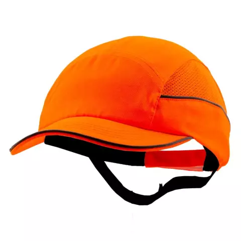 Surflex ALL SEASON anti-shock cap, Standard visor 5 cm, Orange, Reflective