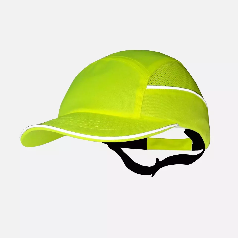 Surflex ALLC05V05, ALL SEASON anti-shock cap, Standard visor 5 cm, Yellow, Reflective, image 1, gallery thumbnail
