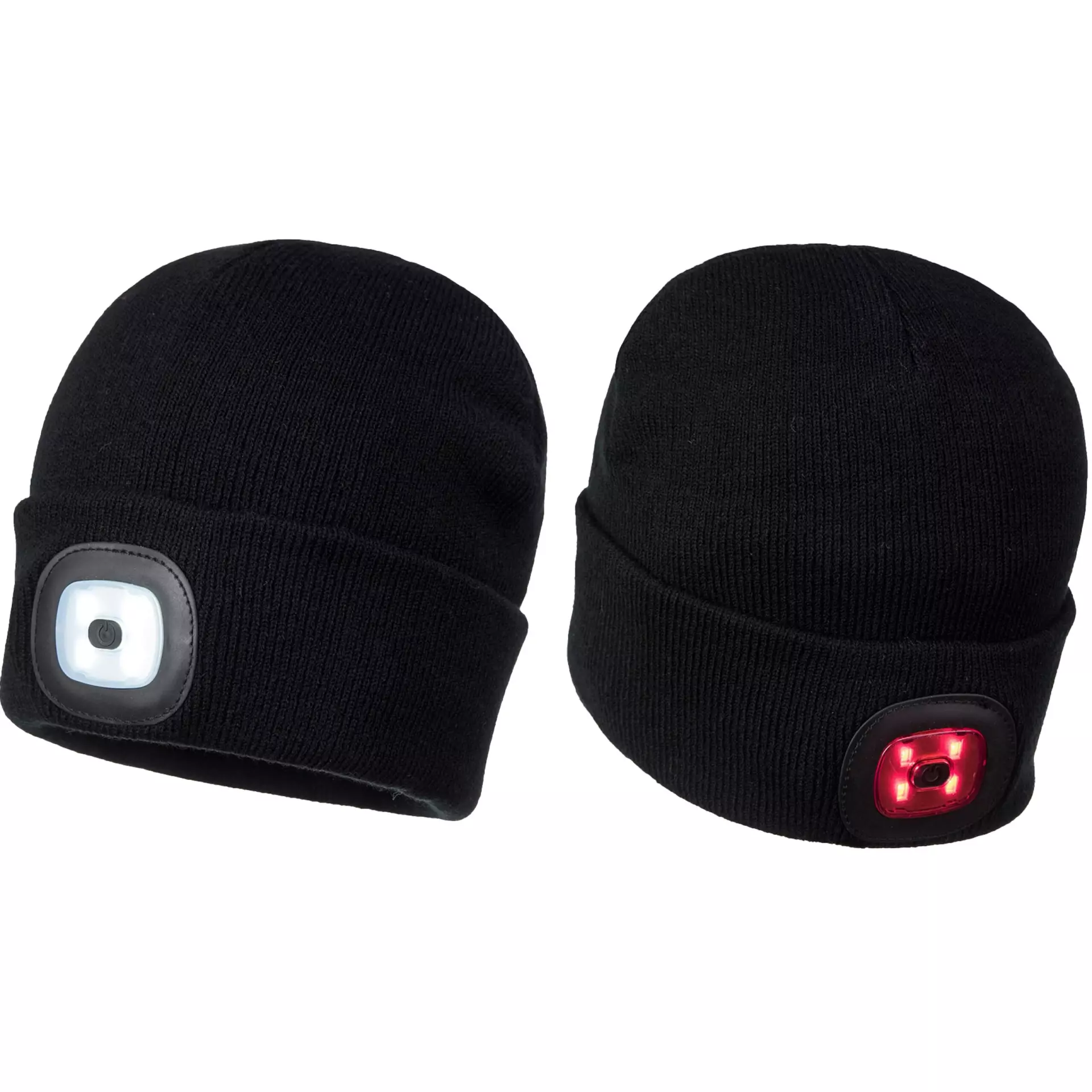 Surflex BONC01L07, Anti-shock beanie, 2 LEDs, Front / back, Black, image 1