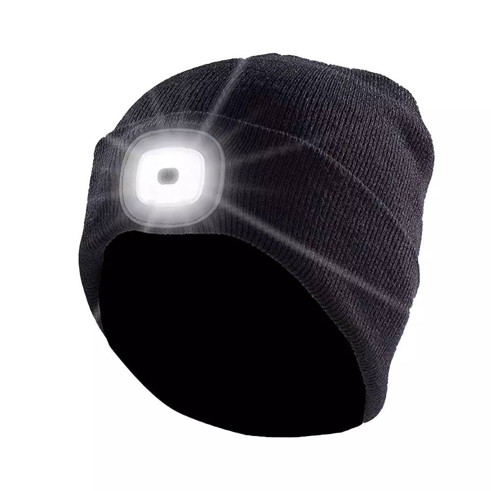 Surflex BONC01V00, Anti-shock beanie, 1 LED, Front, Black