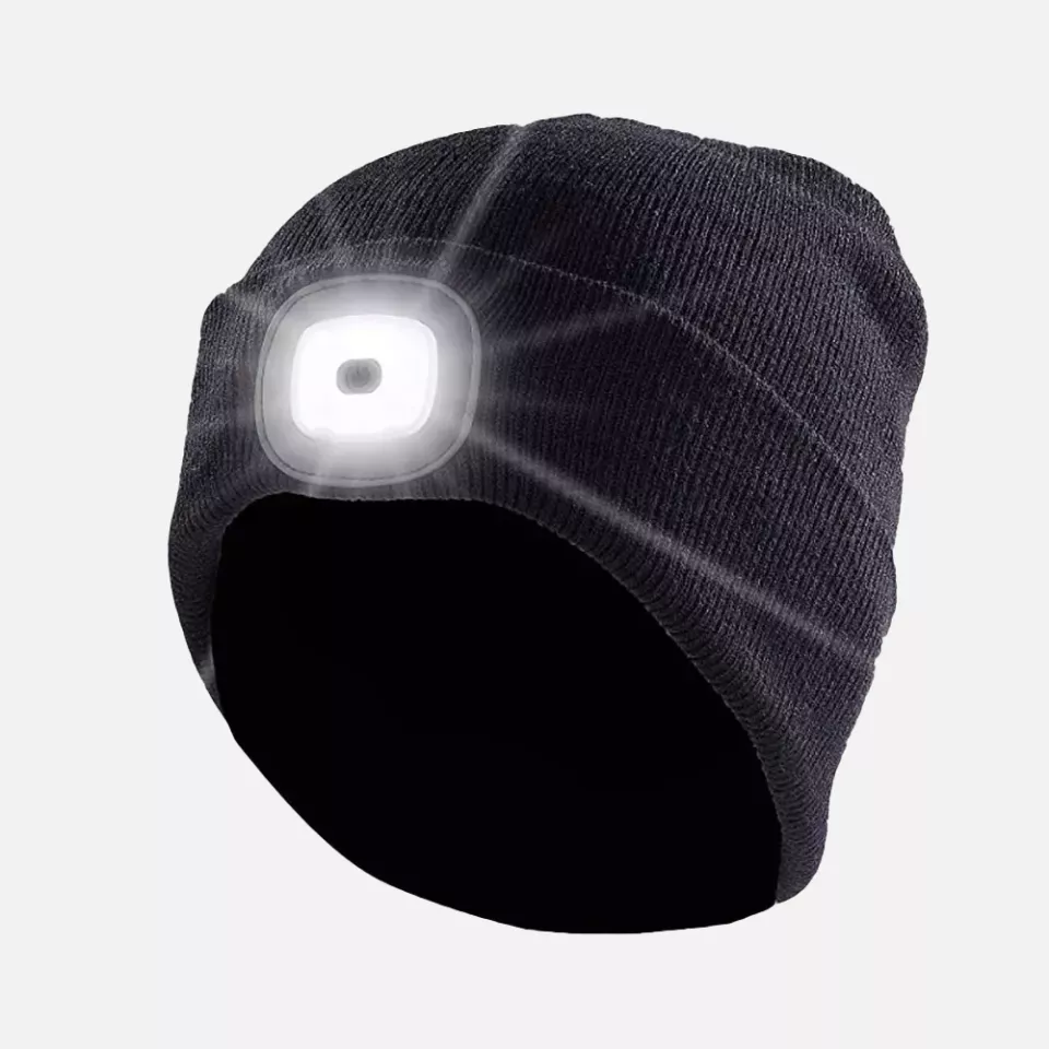 Surflex BONC01V00, Anti-shock beanie, 1 LED, Front, Black, image 1, gallery thumbnail