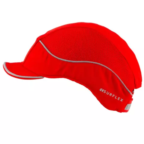 Surflex AIR+ anti-shock cap, Short visor 3 cm, Red