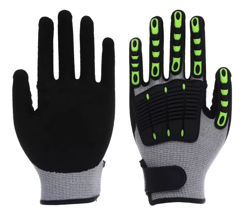 Nitrex 340RFI, 13gg grey cut resistant sandy nitrile TPE glove, image 1, gallery thumbnail