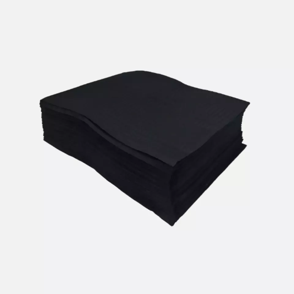 Unigloves 5125-SCH, Black Lap Cloths, image 1, gallery thumbnail