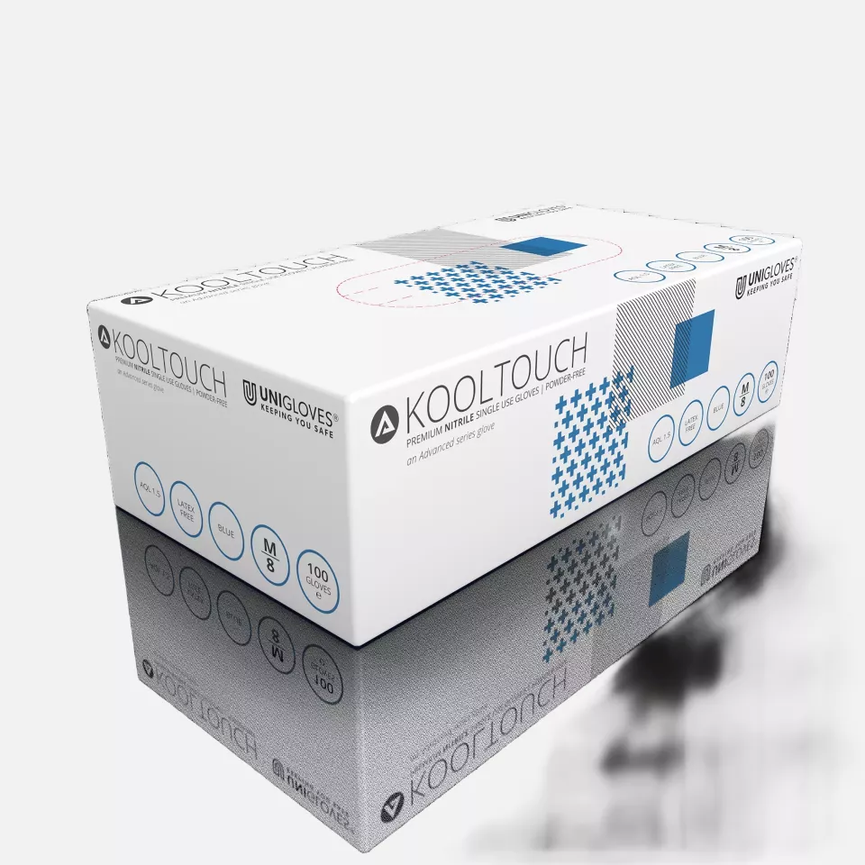 Unigloves GM004, Advanced Blaue Nitrilhandschuhe in Premium-Qualität, image 1, gallery thumbnail