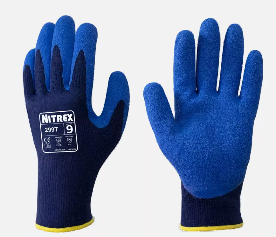 Nitrex 299T, 13gg blue acrylic latex glove, image 1, gallery thumbnail