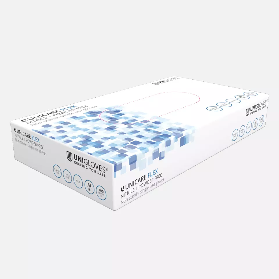 Unigloves GS021, Unicare Nitrile gloves, image 1, gallery thumbnail