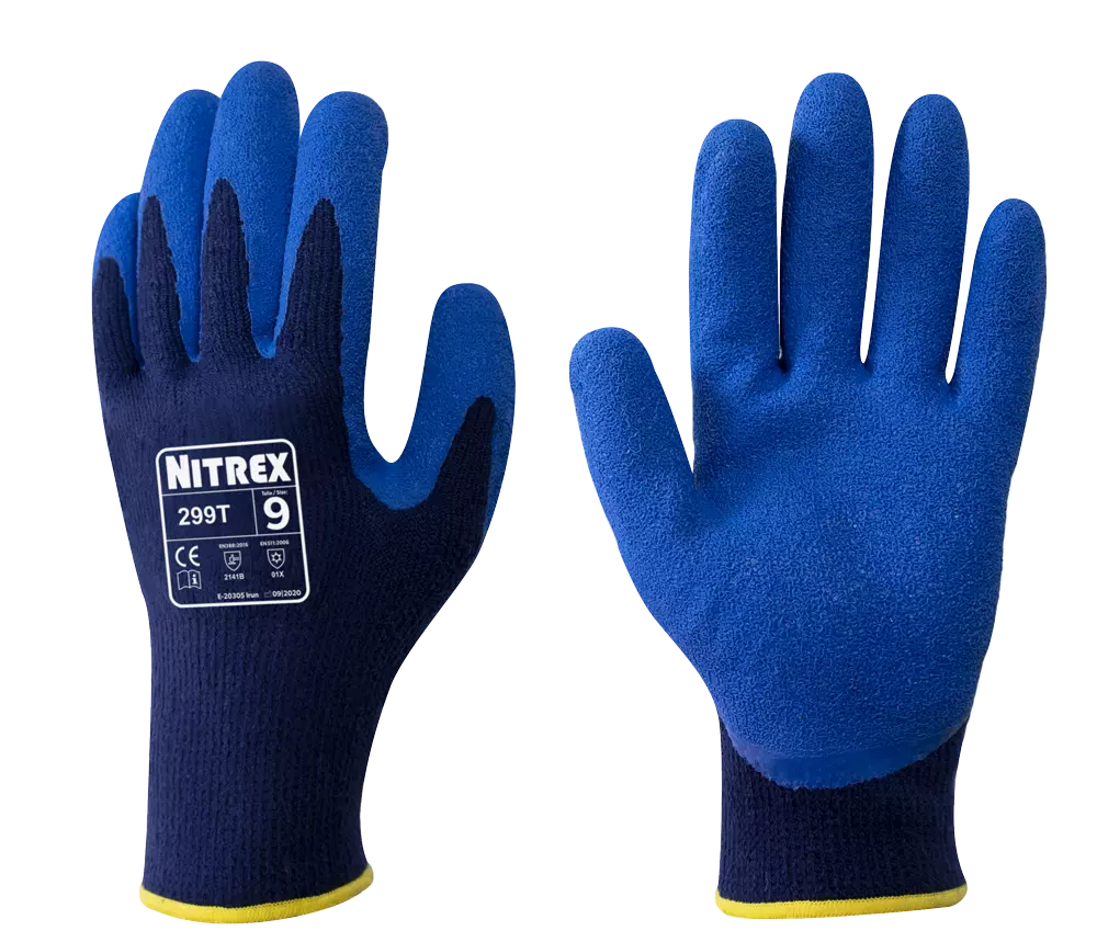 Nitrex 299T, 13gg blue acrylic latex glove