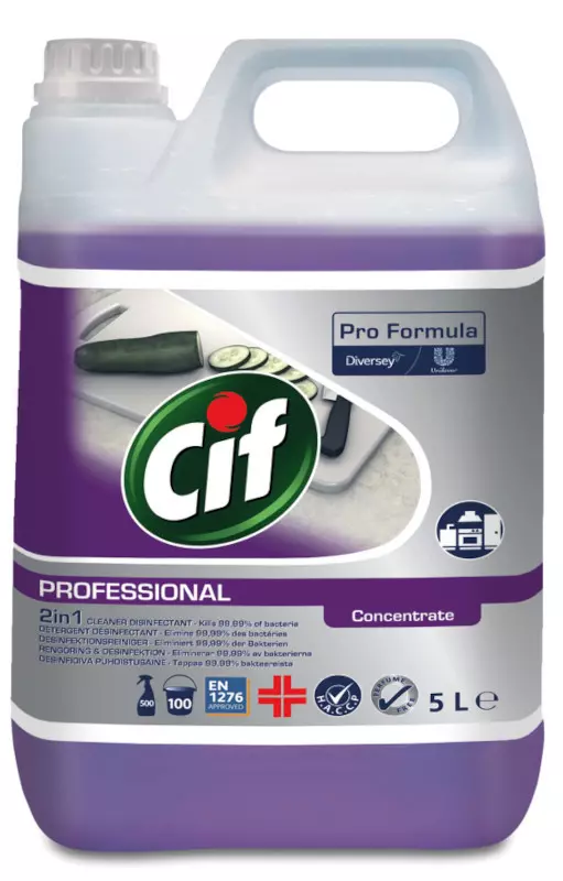 CIF 101107392, Professional Safeguard 2in1 Disinfectant Cleaner Concentrate 5L, image 1, gallery thumbnail