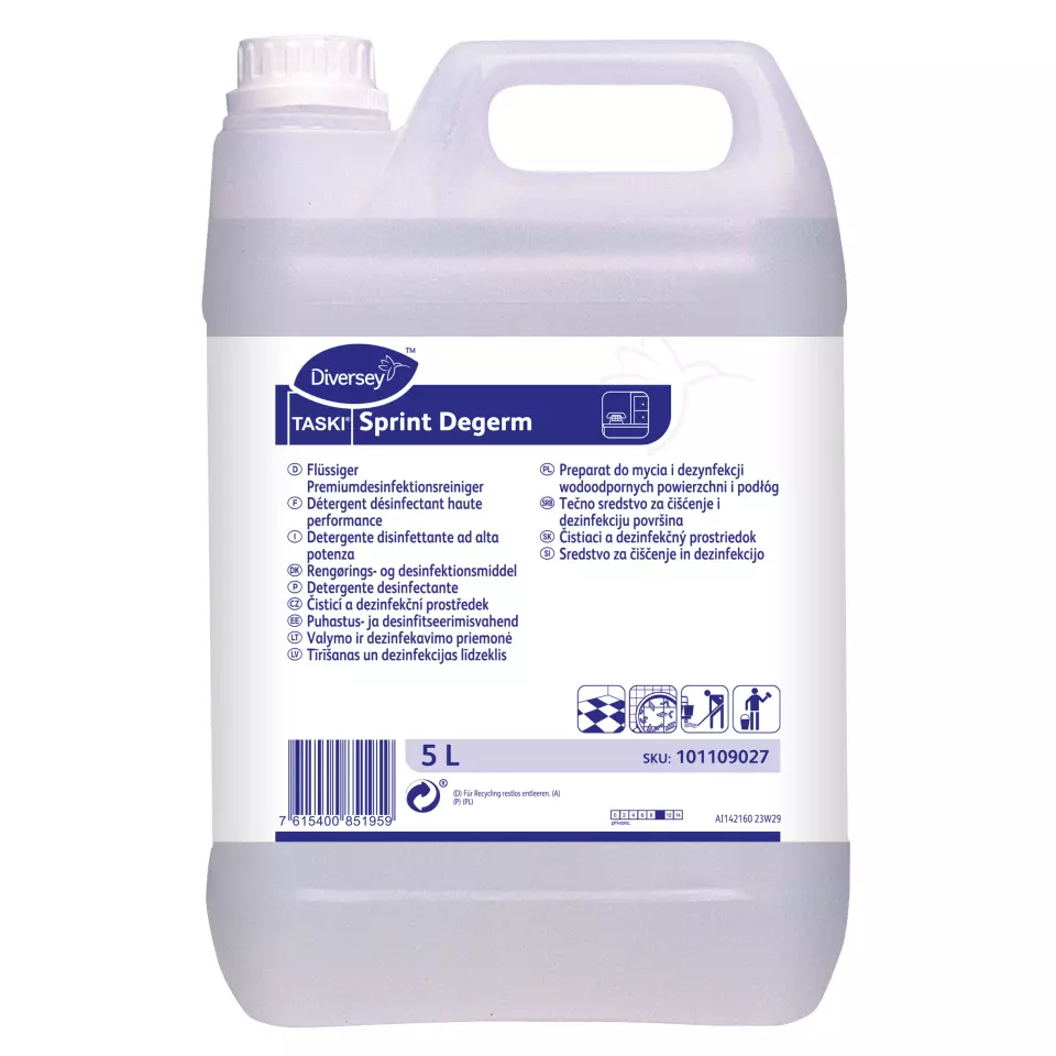 TASKI 101109027, Sprint Degerm Premium Disinfectant Cleaner 5L, image 1, gallery thumbnail