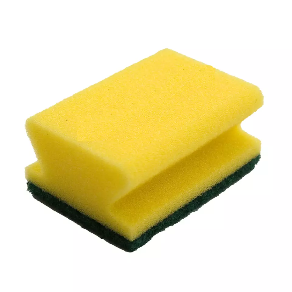 TASKI 7515483, Heavy-Duty Sponge Yellow/Green, image 1, gallery thumbnail