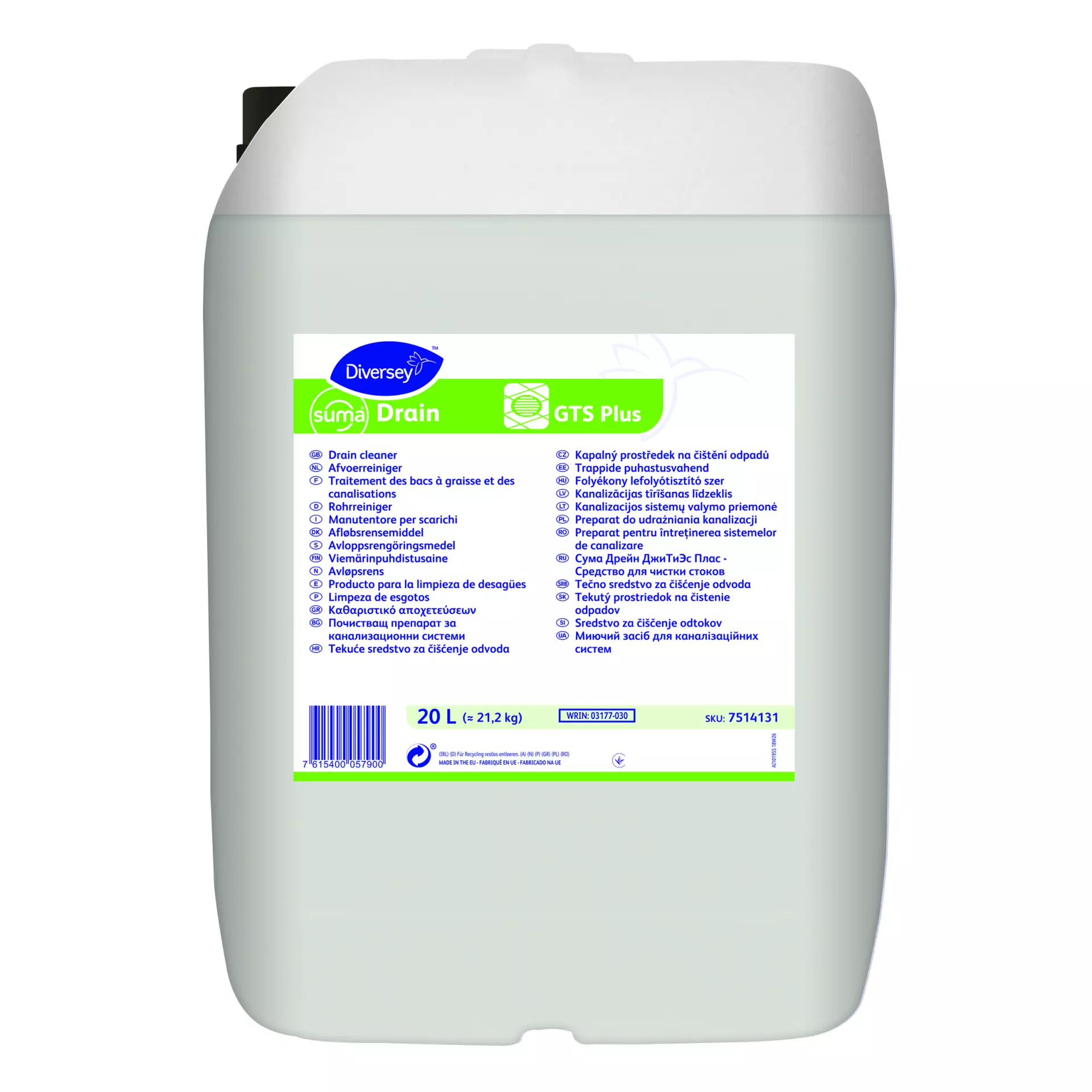 Suma 7514131, Drain GTS plus Drain Cleaner 20L, image 1