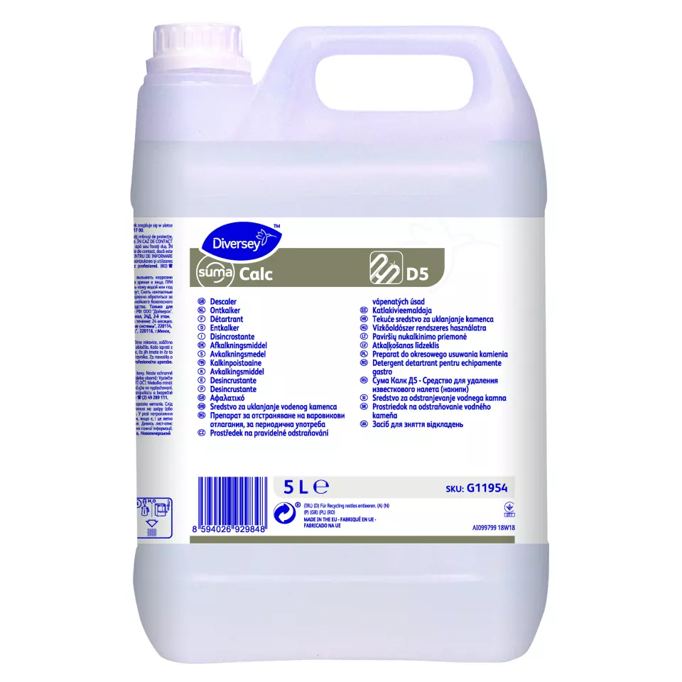 Suma G11954, Calc D5 Cleaner and Strong Descaler for Kitchen Equipment/Dishwashers 5L, image 1, gallery thumbnail