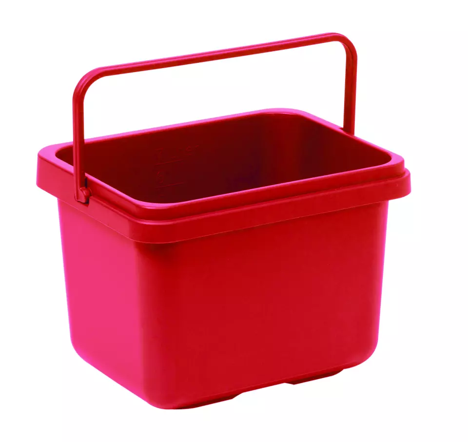 TASKI 7522925, Utility Bucket 7L Red, image 1, gallery thumbnail