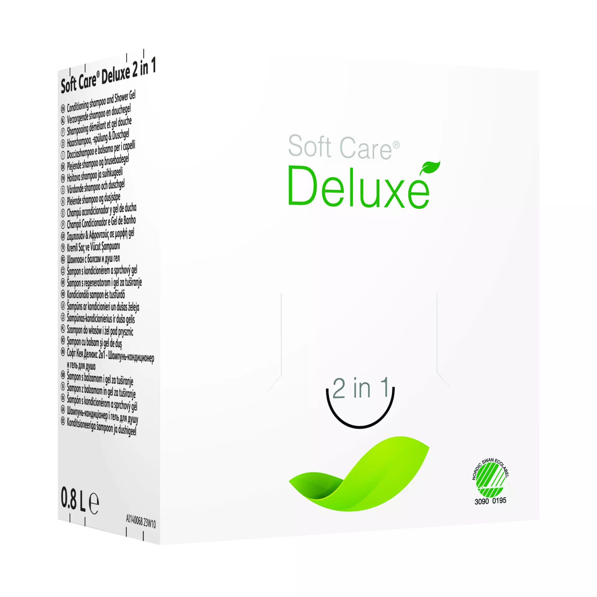 Soft Care 101108658, Deluxe 2 in 1 Eco-Certified Nourishing Hair and Body Shampoo 0.8L, image 1