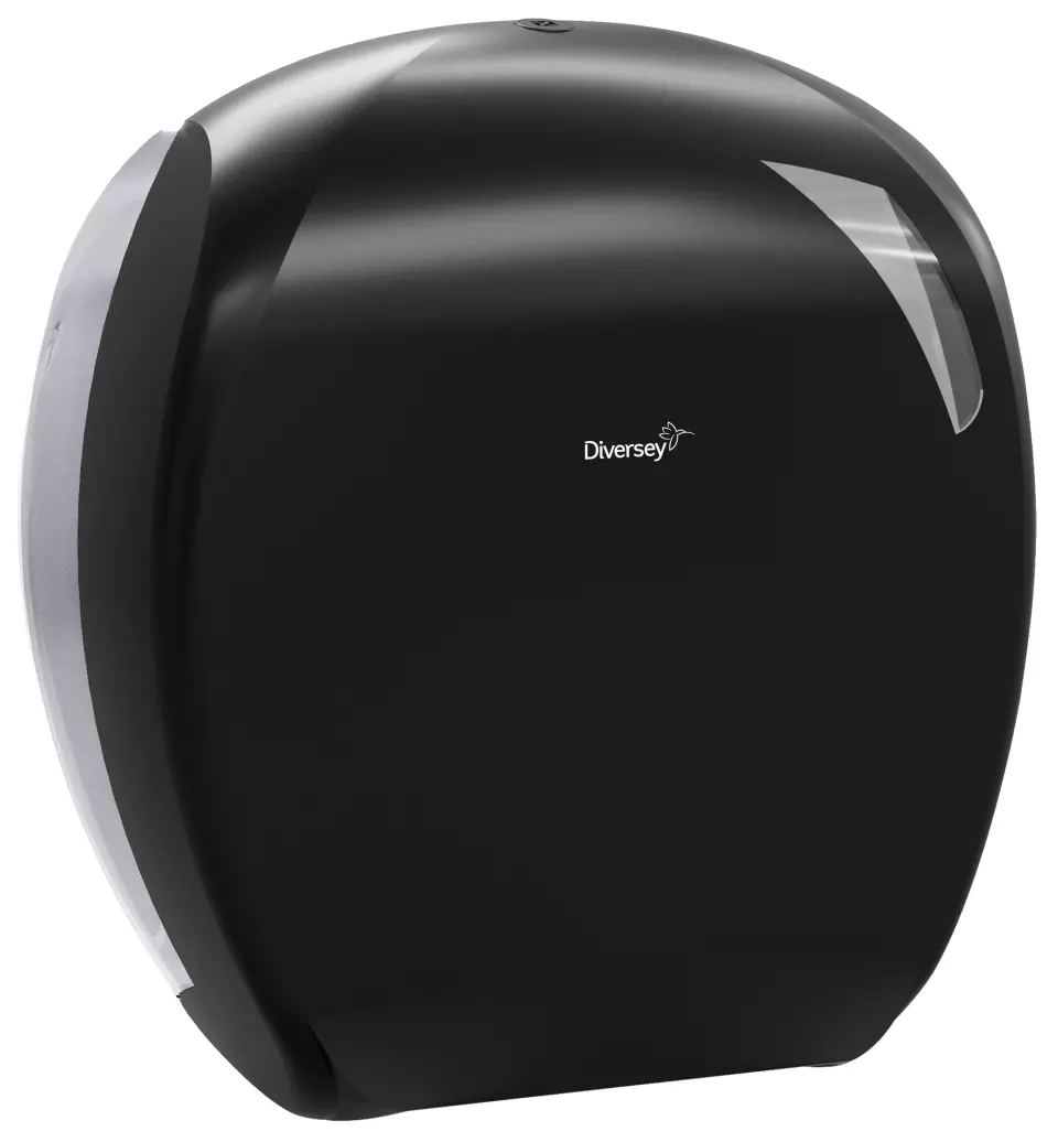 Diversey D7525002, Toilet Paper Jumbo Roll Dispenser Maxi Black, image 1, gallery thumbnail