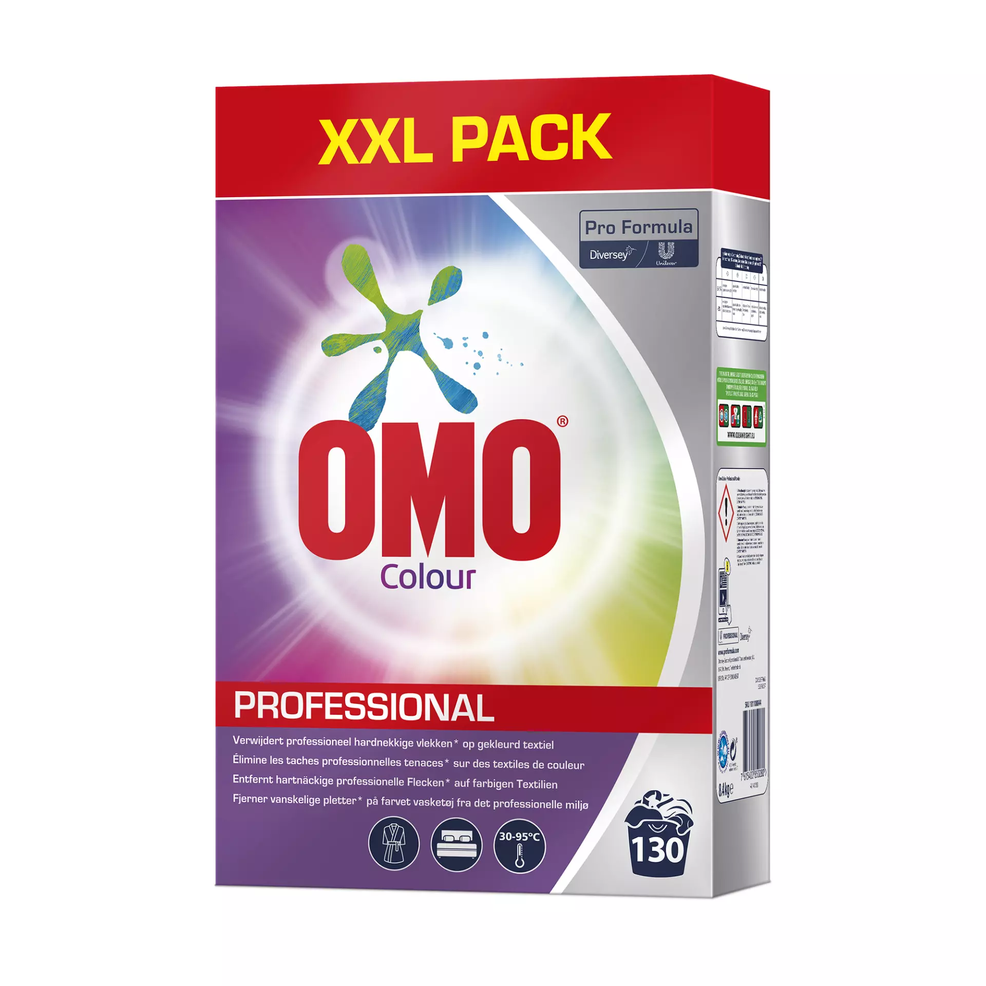 OMO 101108844, Pro Formula Colour Box Color Laundry Detergent with Enhanced Stain Removal Power for Colored Fabrics 8.4kg, image 1
